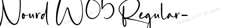 Nourd W05 Regular字体转换 Nourd W05 Regular字体转换